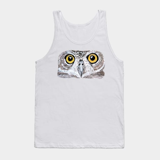 Owl No.1 Tank Top by CarolineArts